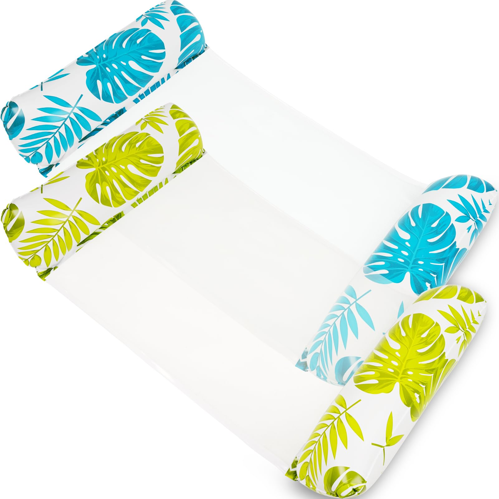 Lohca 2 Pack Adult Pool Floats - Inflatable Pool Hammock, Multi-Purpose Floating Lounge Chair for Adults in Pool & Lake - Ideal Floaties for Relaxing