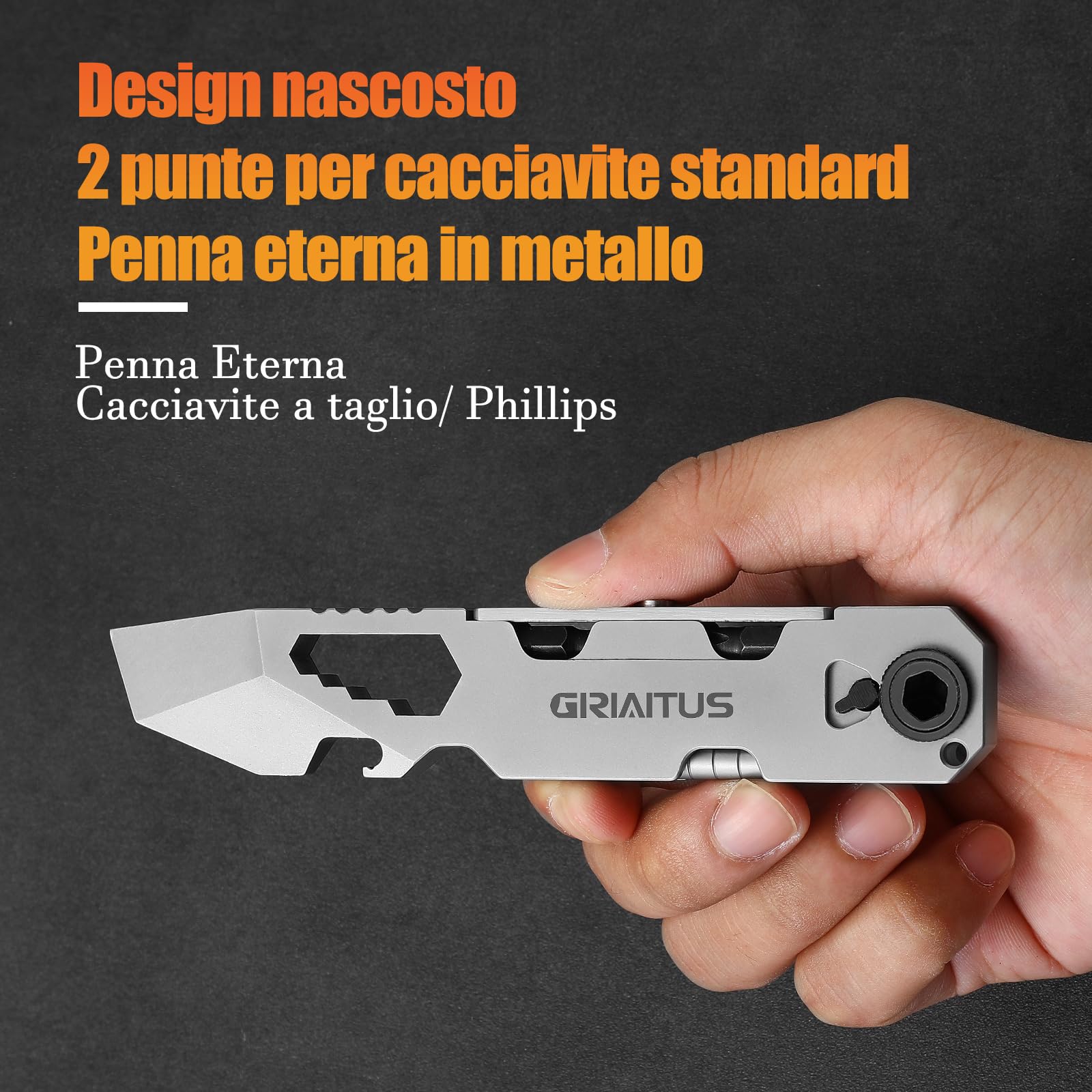 Edc Pry Bar 10In1 Multitool Idee Regalo Uomo Donna Regali Natale con Cacciavite a Cricchetto Bidirezionale E Penna Eterna, Chiavi, Piede Di Porco, Apribottiglie