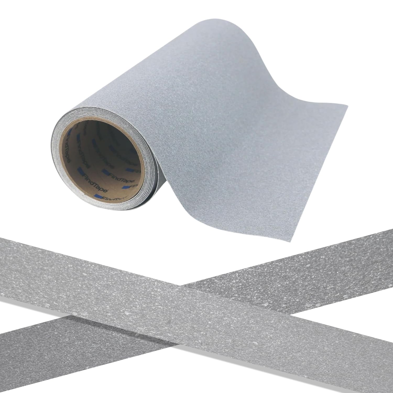 FindTape AST-35 Cinta antideslizante premium [colores, grano 60]: 12 in. x 60 ft. (Gris)