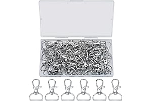 50 Pcs Swivel Clasp Keychain Hooks
