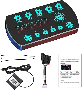 Throttle Response Controller 10 Drive Modes Smart Electronic Accelerator | Fit for Dodge Durango Charger Challenger Ram 1500 2500 3500 Jeep Wrangler JK Grand Cherokee Chrysler 300