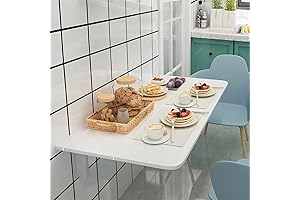 Fold-away convenience: Wall-mounted Drop-leaf Table