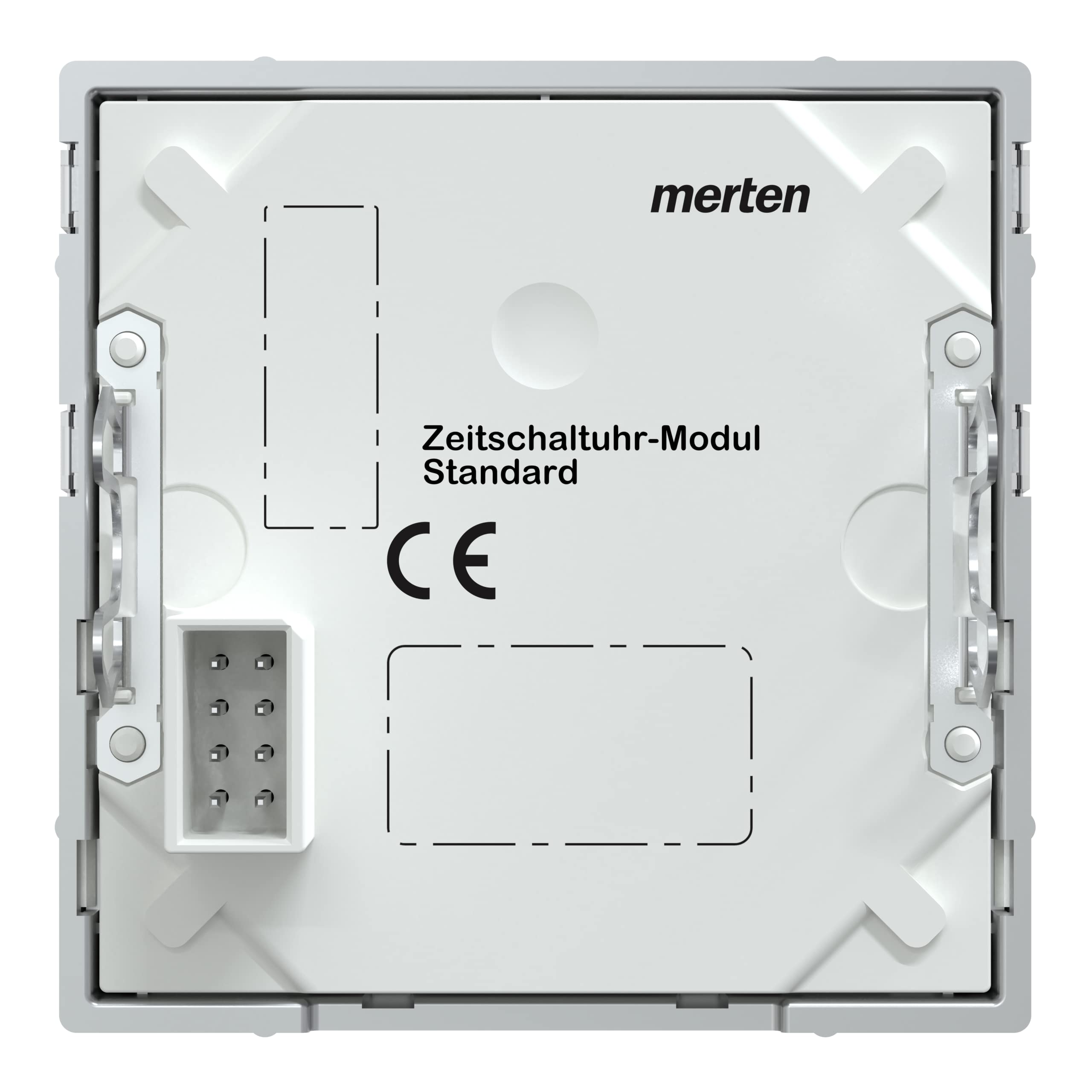 Schneider Electric Merten Zeitschaltuhr-Modul Standard, MEG5754-0460 | Mit Schalter, Unterputz, System M, Aluminium
