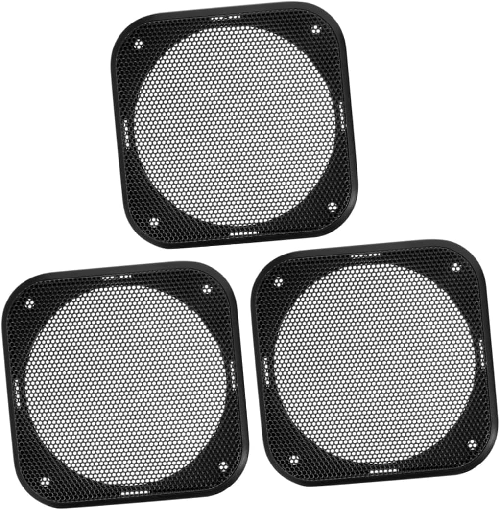 3 Pcs Square Speaker Grill Cover for 4 Inch Audio Devices