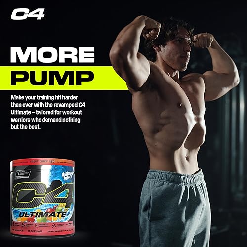 Vista 30 de Cellucor C4 Ultimate - Polvo para antes del entrenamiento, suplemento energético sin azúcar para hombres y mujeres, 300 mg de cafeína + TeaCrine +