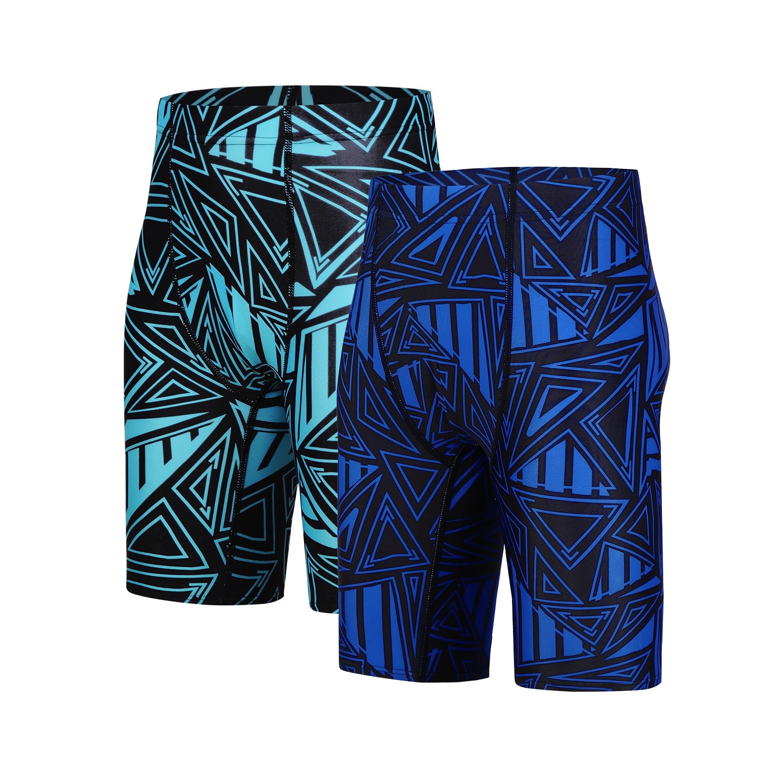 BELEROY Boys' Swim Jammers Competitive Swim Team Suit Youth Kids Athletic Swimming Shorts UPF 50+