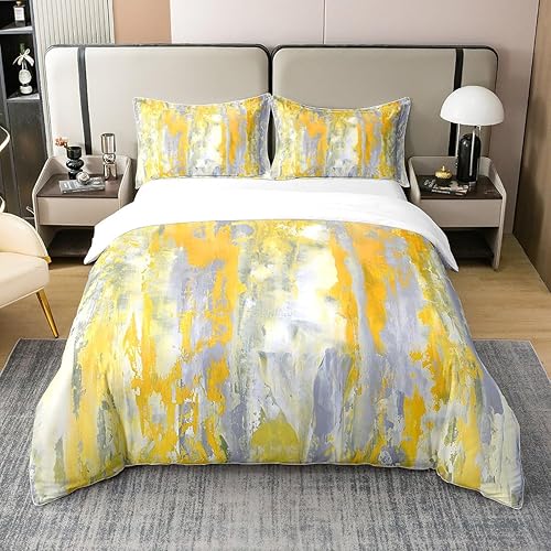 Miniatura 1 de Erosebridal Juego de funda de edredón 100 % algodón con diseño de acuarela arcoíris para niños y niñas, funda de edredón de teñido anudado