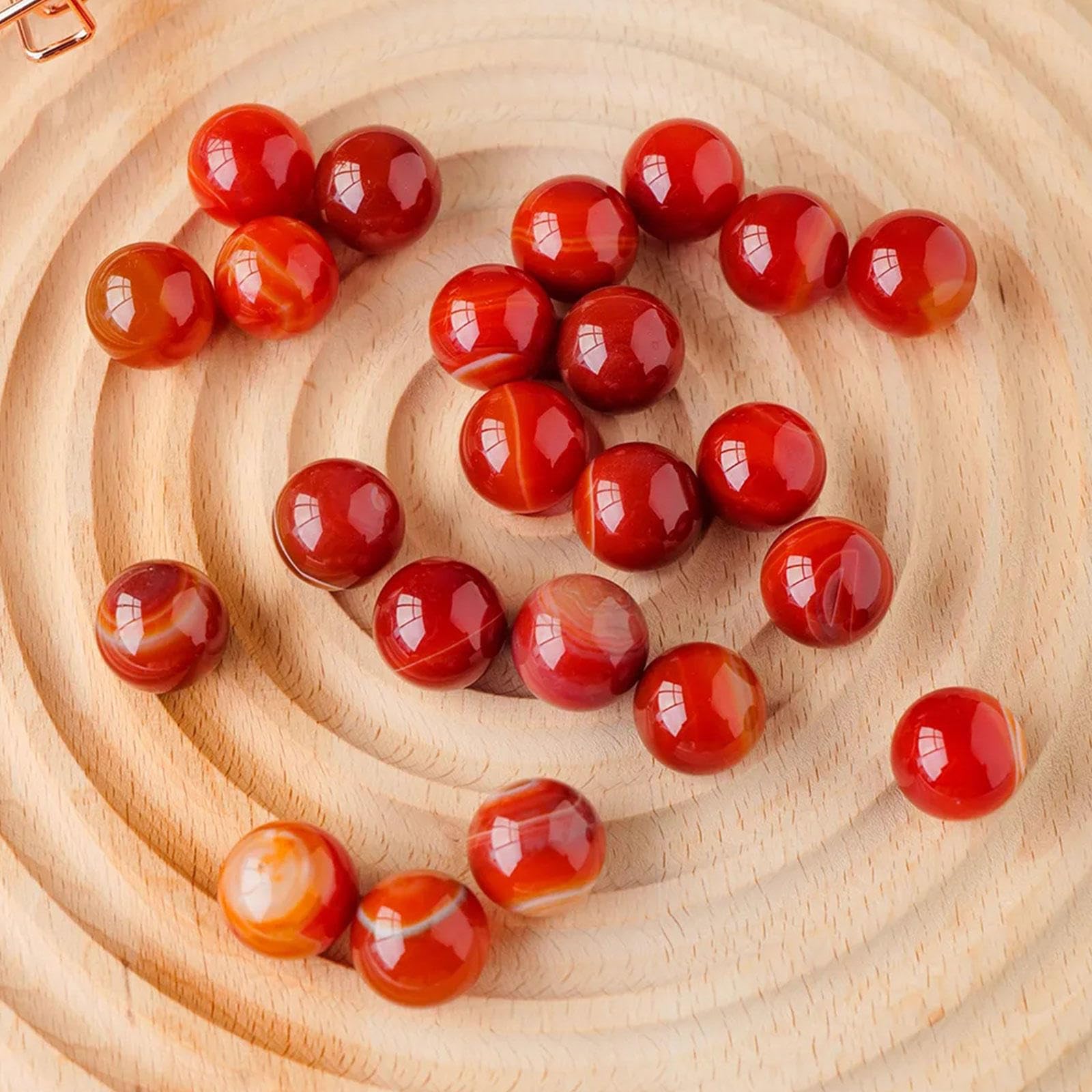 Amazon｜天然赤瑪瑙水晶玉 20mm/0.8in バルク ジェムストーン スフィア