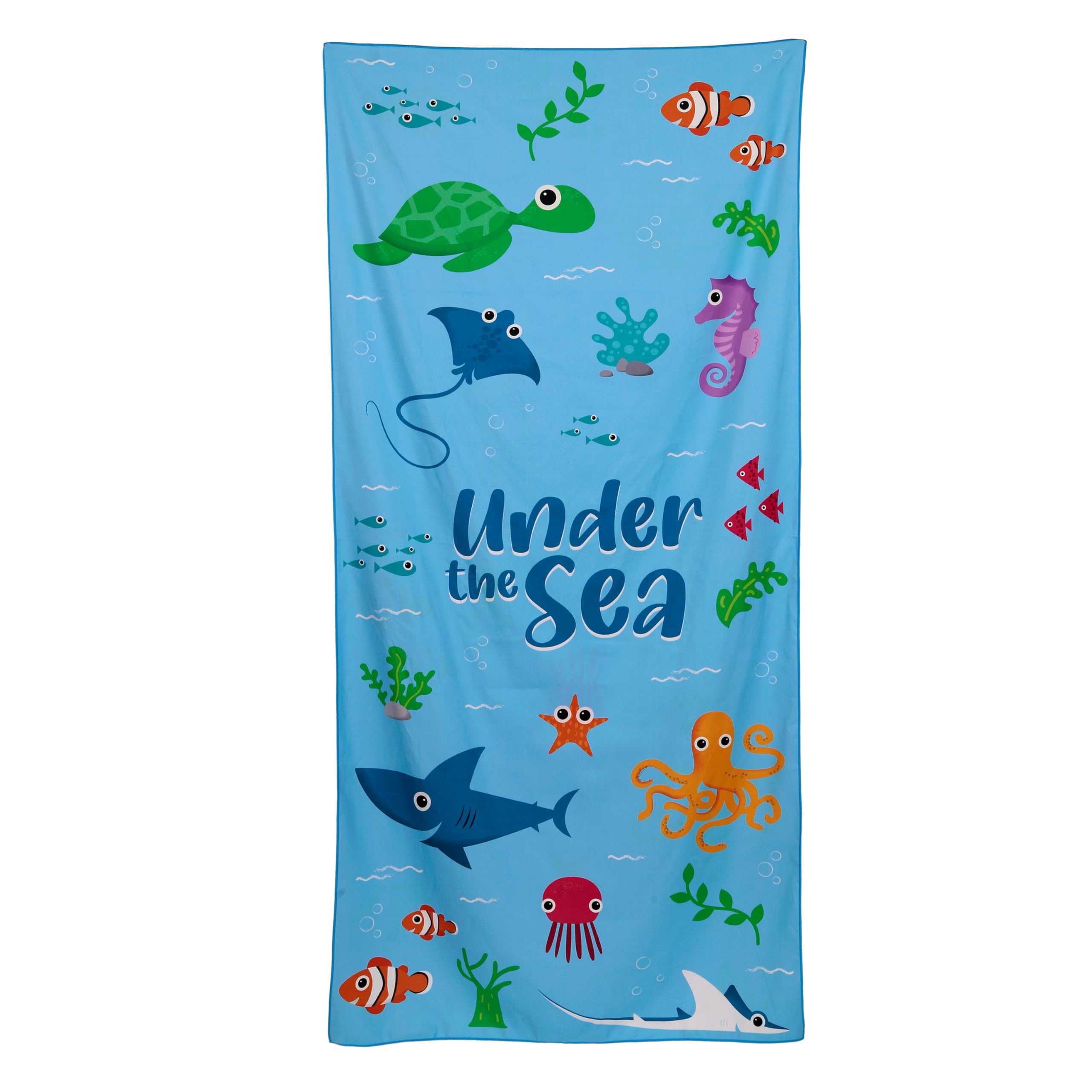 Puckator Under the Sea Splosh Sealife Microfibre Beach Towel