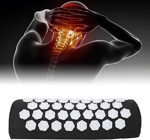 Almohada de acupresión de hombro y cuello, almohadas de masaje de yoga, almohada de acupresión para aliviar el dolor de espalda, para masaje,