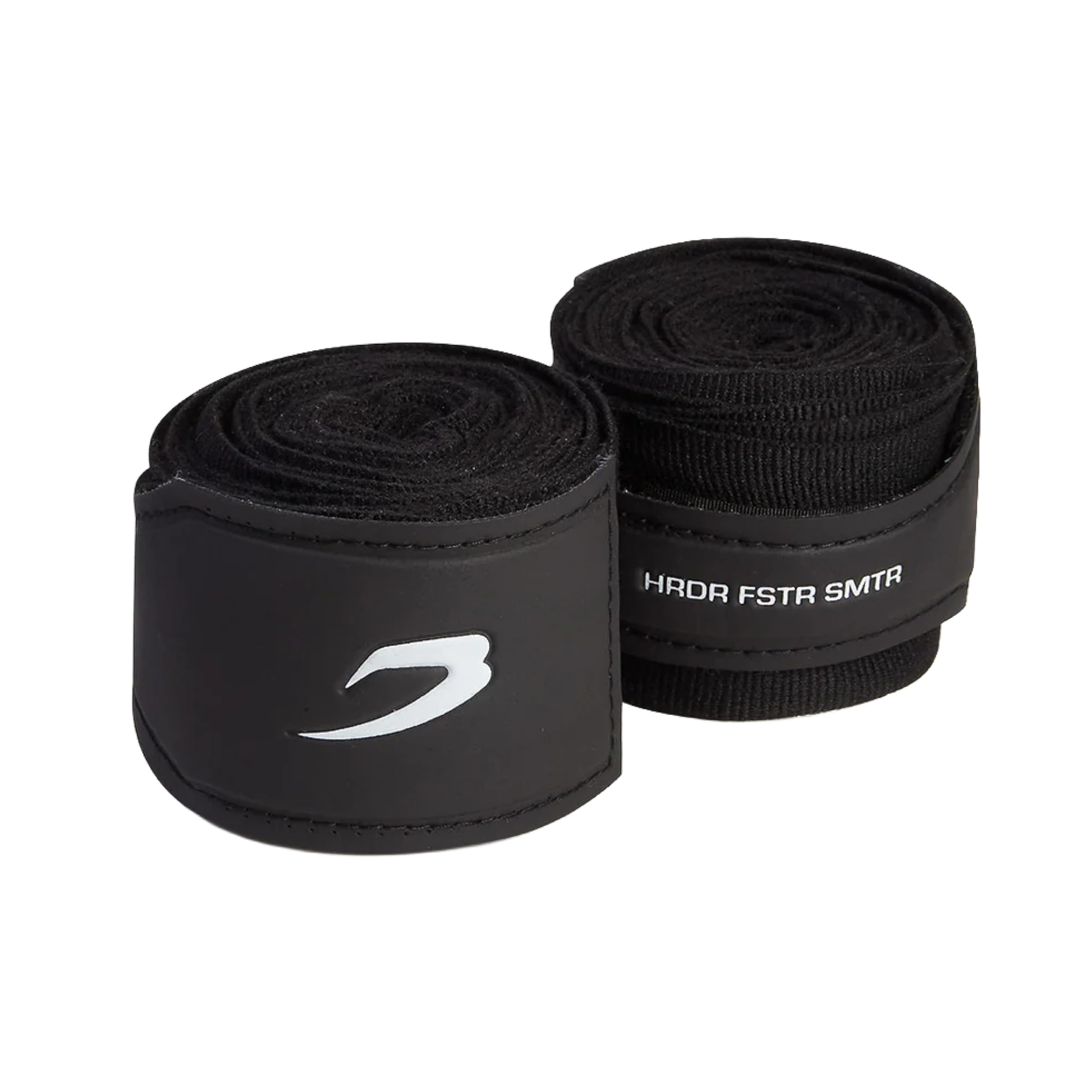 BOXRAW Boxing Hand Wraps 3m Black - Handwraps for Boxing & MMA - Elasticated Bandages with Rubberised Wrist Support - Quick and Easy Thumb Loop Application - Free Carry Case