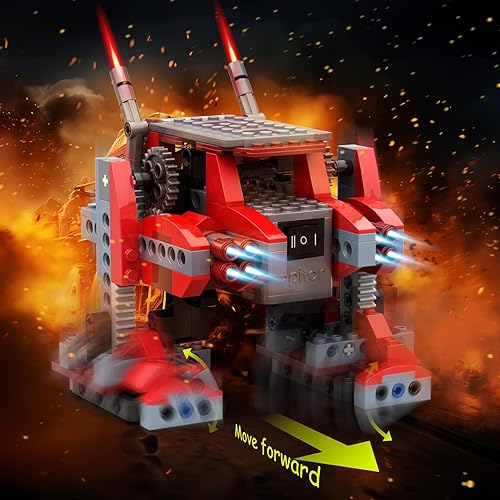 Miniatura 8 de Apitor Kit de construcción de robot STEM 8 en 1, juguetes de construcción de aventuras para niños de 6 a 12 años, juego de bloques de construcción