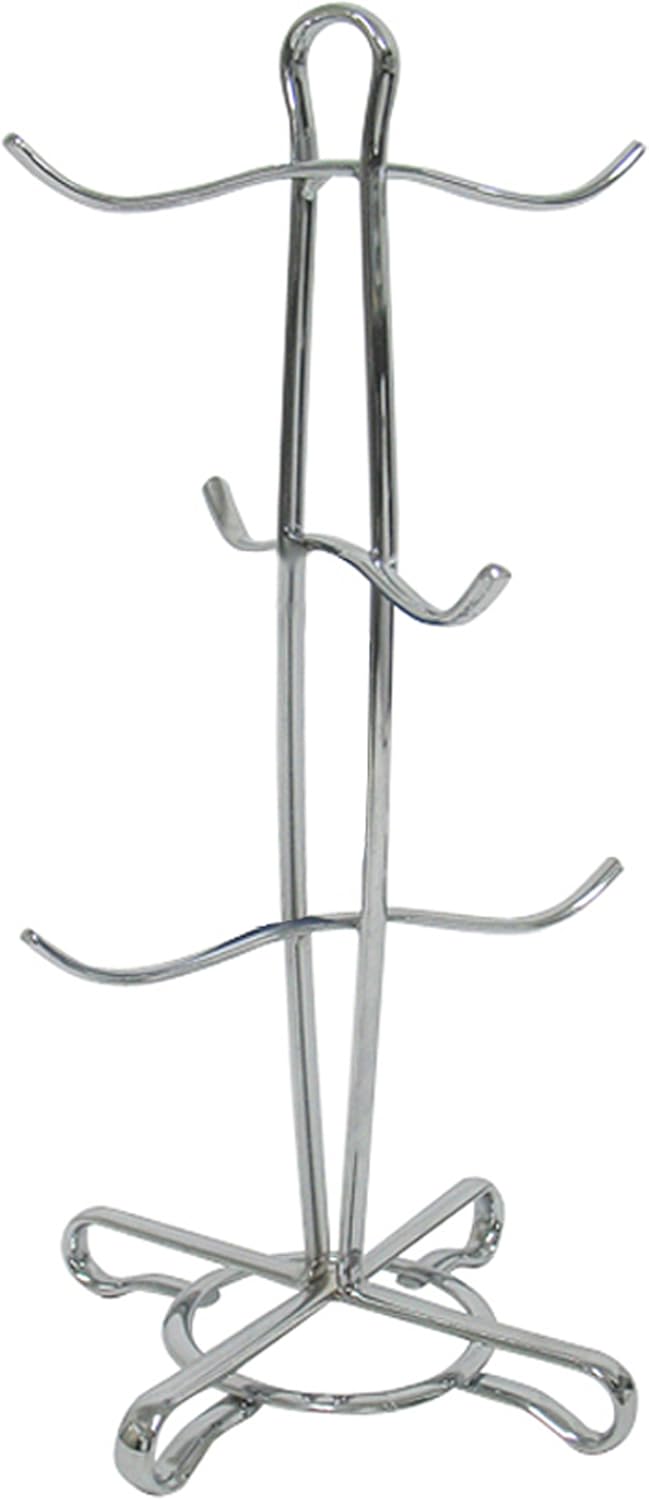 interDesign Axis Mug Holder, Chrome Mug Hooks