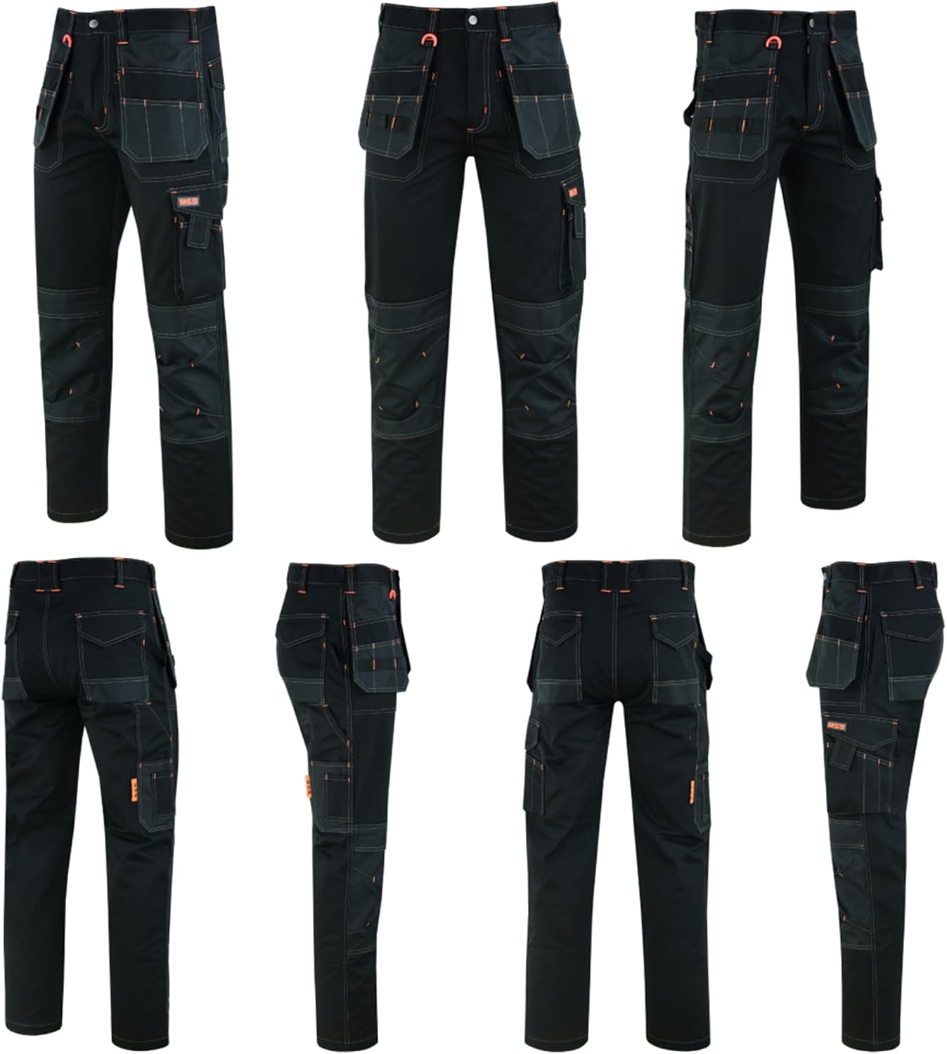 MS9 Men's Work Cargo Trousers Pants Jeans Comes with Multi Functional Pockets T5