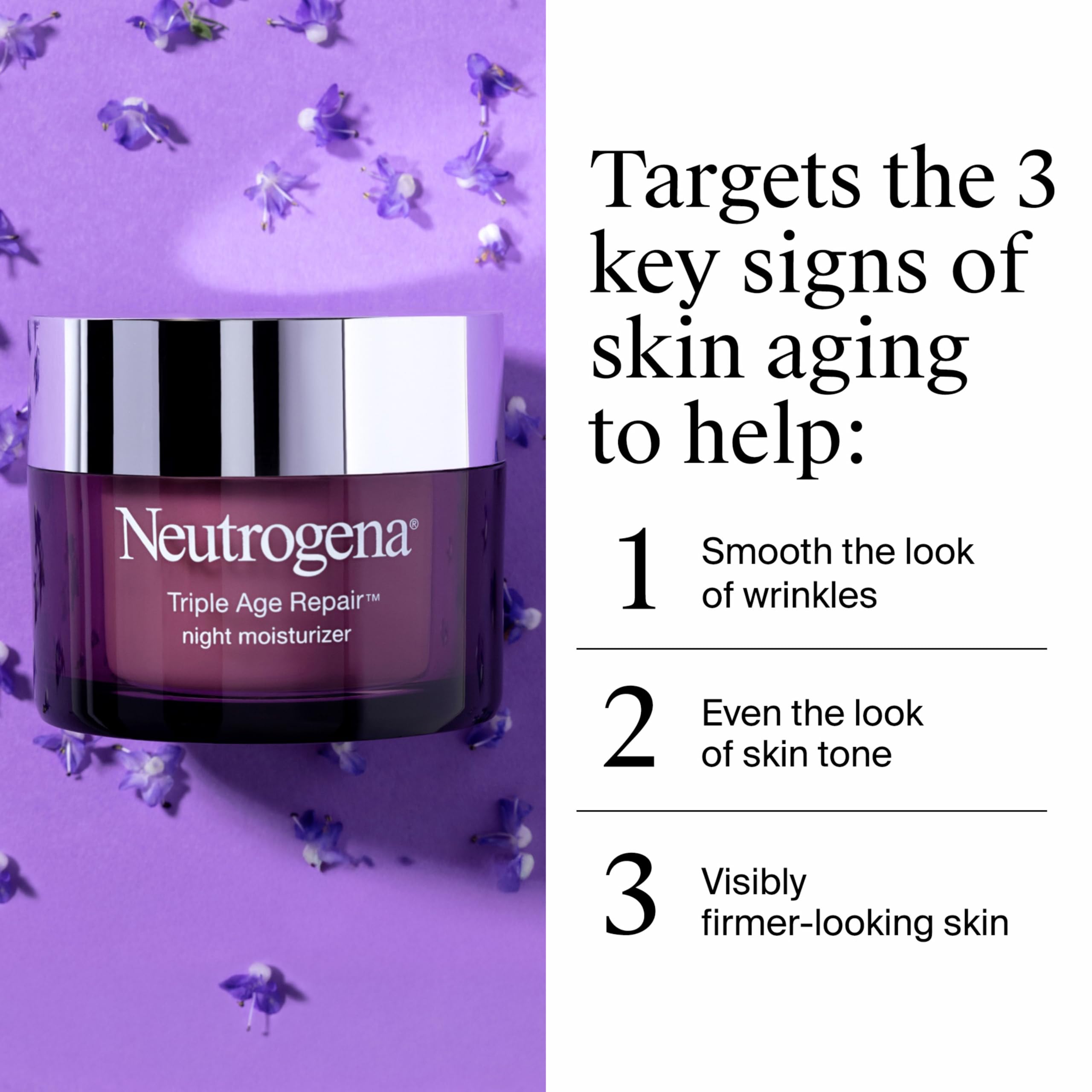 Amazon.com: Neutrogena Triple Age Repair Night Face Moisturizer
