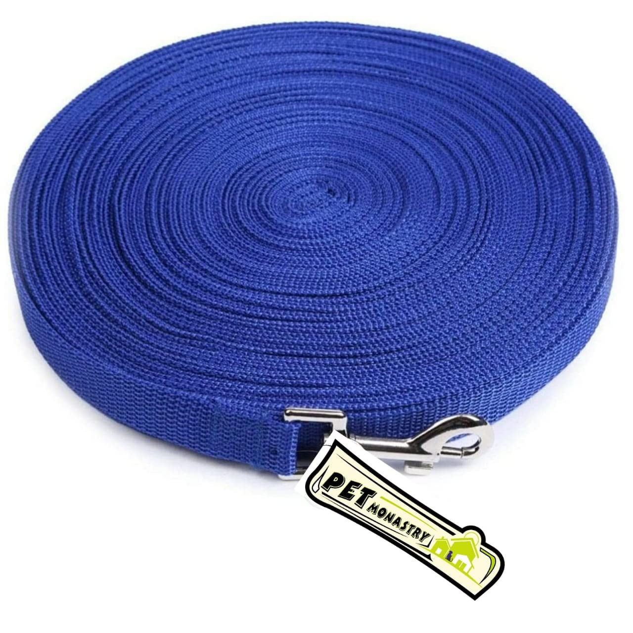 Pet Monastry® Nylon Dog Training Leash Dog Leash Long Leash 30 Ft Long Leash for Dogs (1" Inch Thick x 30 Ft Long) - Blue (B09MFBPJVV) Amazon Price History, Amazon Price Tracker