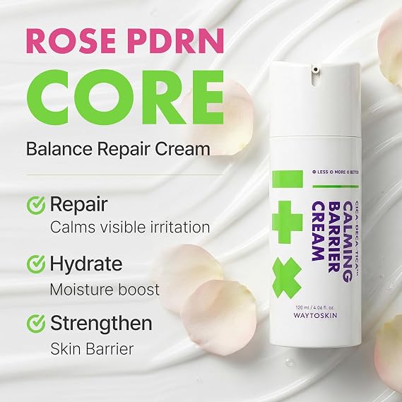 Rose PDRN Face Cream, Korean Barrier Moisturizer with Hyaluronic Acid, Ceramide & Niacinamide, Firming & Deep Hydration for Dry, Sensitive Skin 4.06 fl. oz / 120ml