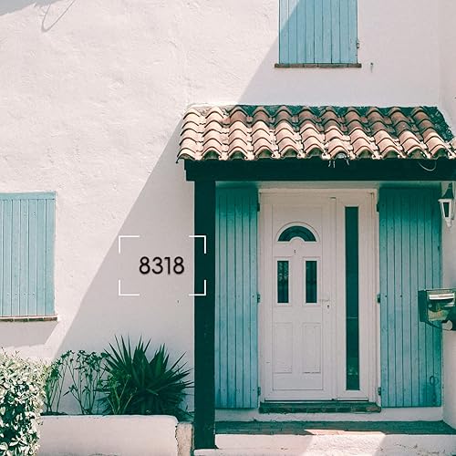 Miniatura 7 de Números flotantes de casa de 6 pulgadas, número de casa de acero inoxidable para exterior autoadhesivo, números de dirección de calle exterior