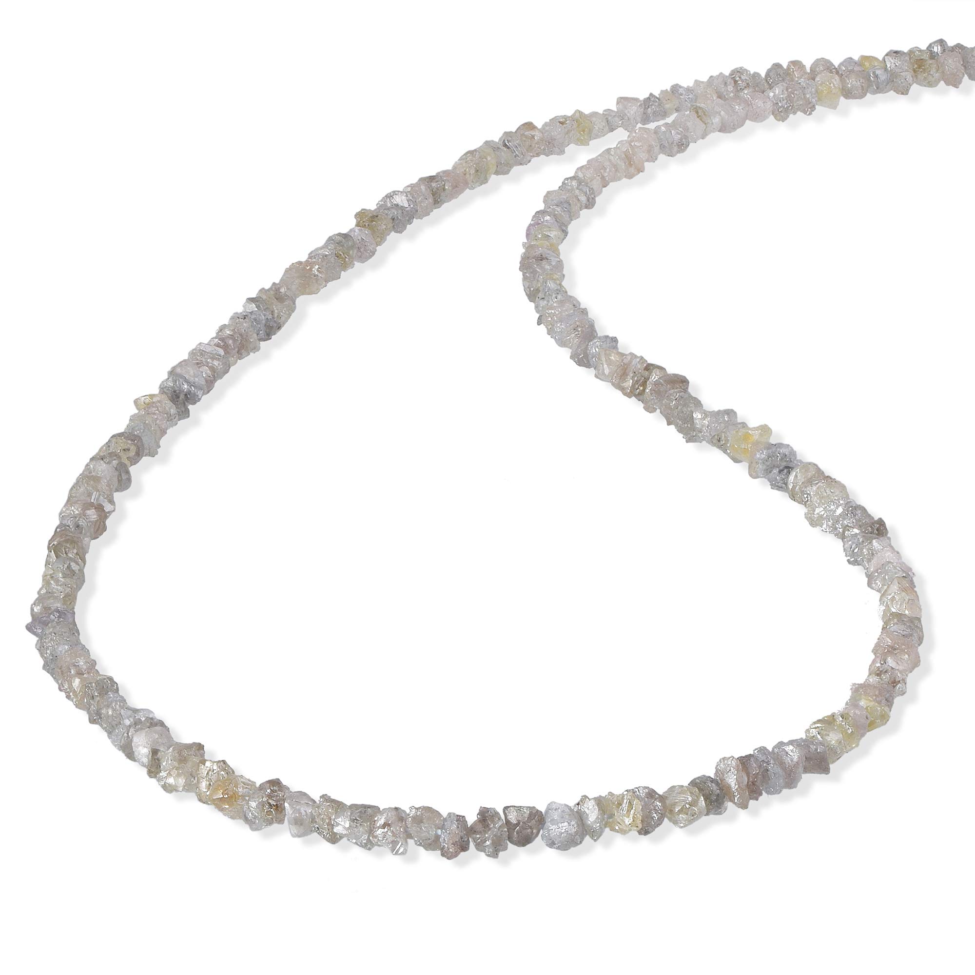 Collana grezza grezza non tagliata del diamante per il regalo con l'argento sterlina 925 con la serratura dell'aragosta, Pietra, Diamante