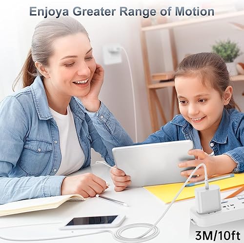 Miniatura 6 de Cargador rápido para iPhone 15 y cable tipo C a C de 10 pies de largo, bloque de carga USB C de 20 W para Apple iPhone 15 Plus15 Pro Max, iPad Pro