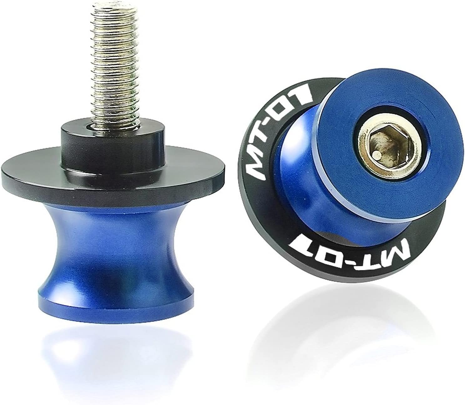 6MM Motorbike Motorcycle Accessories Swingarm Slider Spools M6 Screws for Yamaha MT01 MT-01 Swing Arm Bracket Screw (Color : 6)