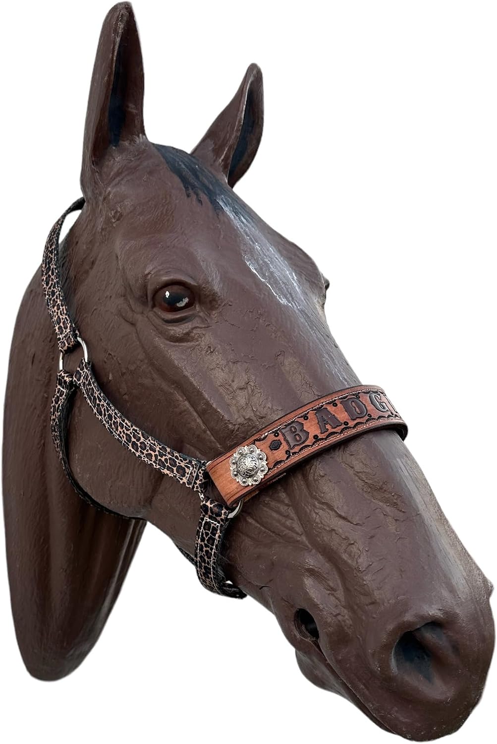 personalized nylon halter cheetah print