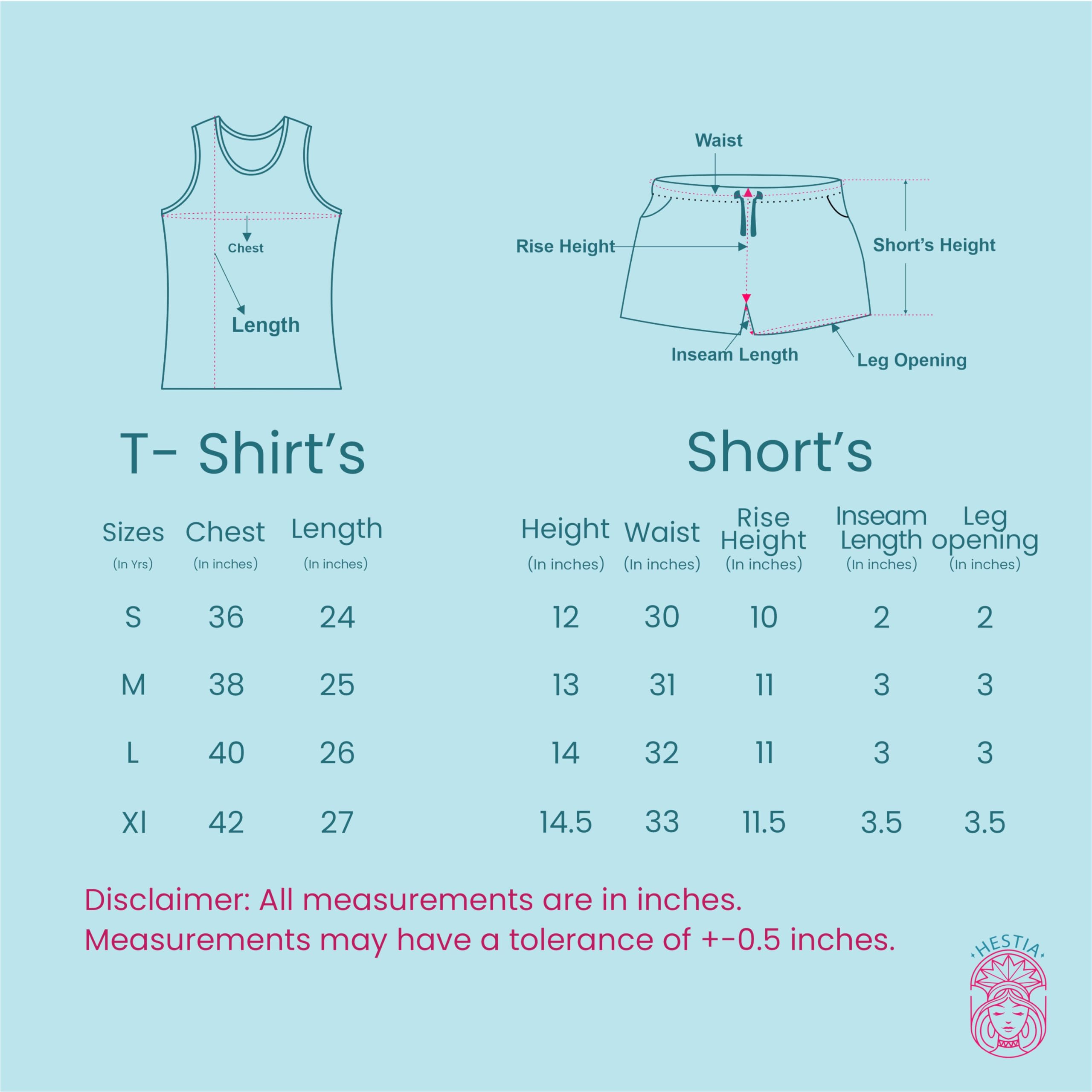 Hestia |Co-Ord Cotton Night Suit for Women| Co-Ord Night Wear Dress Set with Shorts and Tops & T-Shirt | Breathable Fabric | Shrink Free Night Dress Material | Baby Heart Printed | Pink | M | Set 1 - Image 7 thumbnail