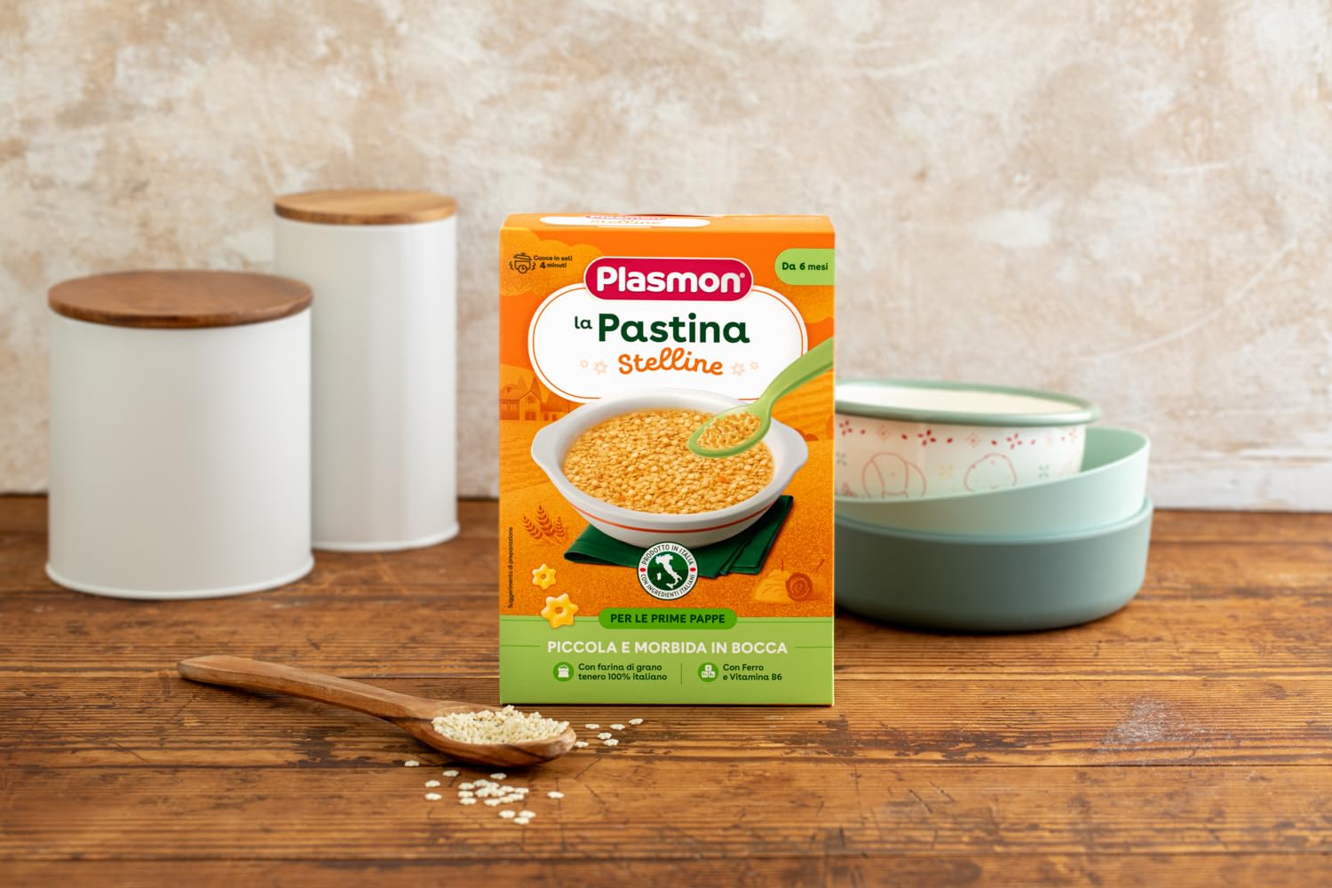 Plasmon Pastina Stelline 12x300g, da 6 Mesi