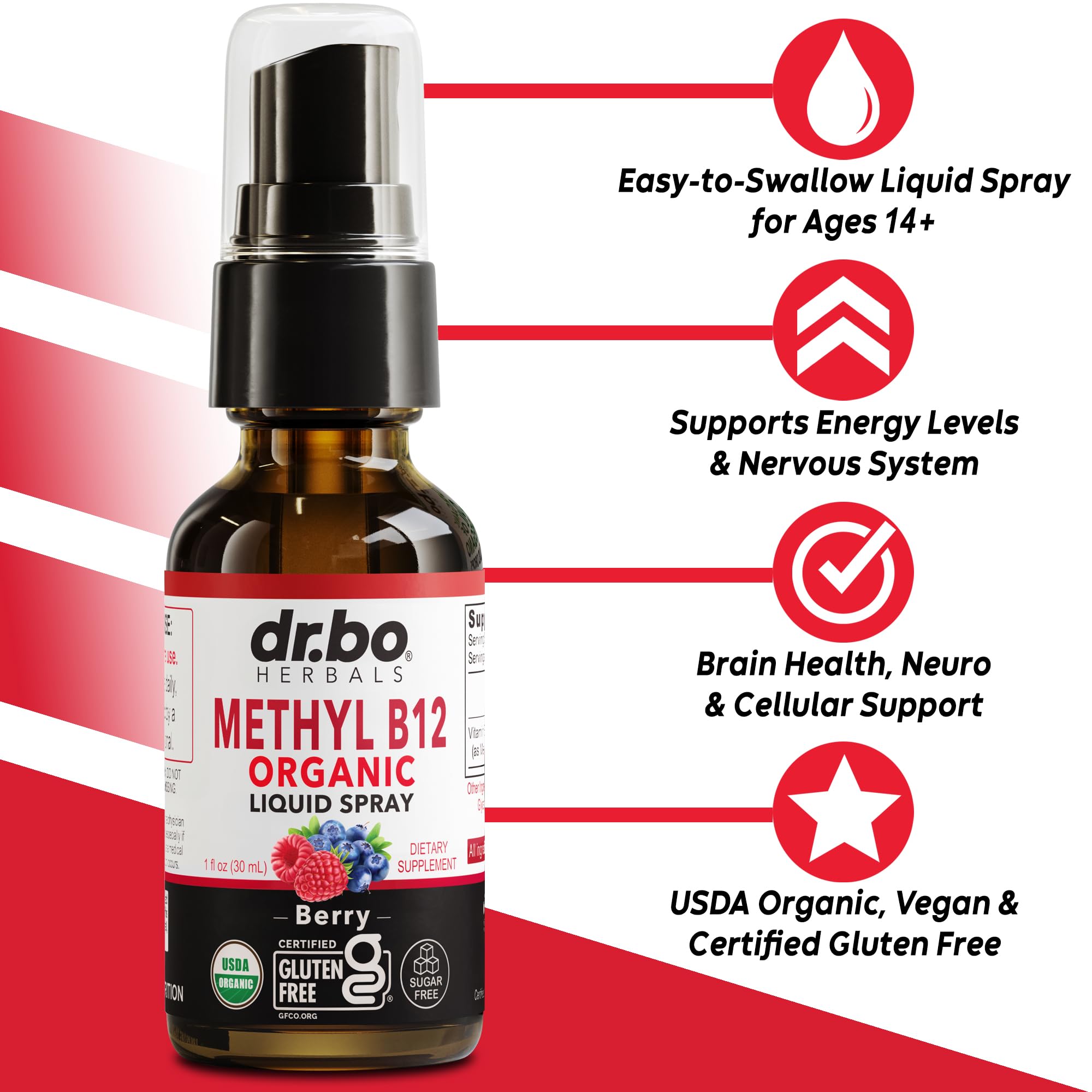 Vitamin B12 Liquid Spray Drops - Organic Liquid B12 Vitamins for Women, Men, Kids & Energy, Vegan Sublingual Methyl B 12 Spray Supplement - Organic Pure Methylcobalamin Vit B 12 Drops Vitamins 1 Fl Oz — Amazon image 2