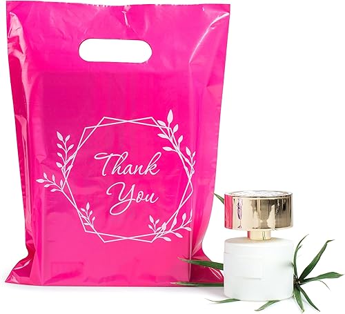 Miniatura 51 de 100 bolsas de 1.5 mil de grosor, 9 x 12 pulgadas, bolsas de agradecimiento con asas extragruesas perfectas para mercancía, pequeñas empresas y venta