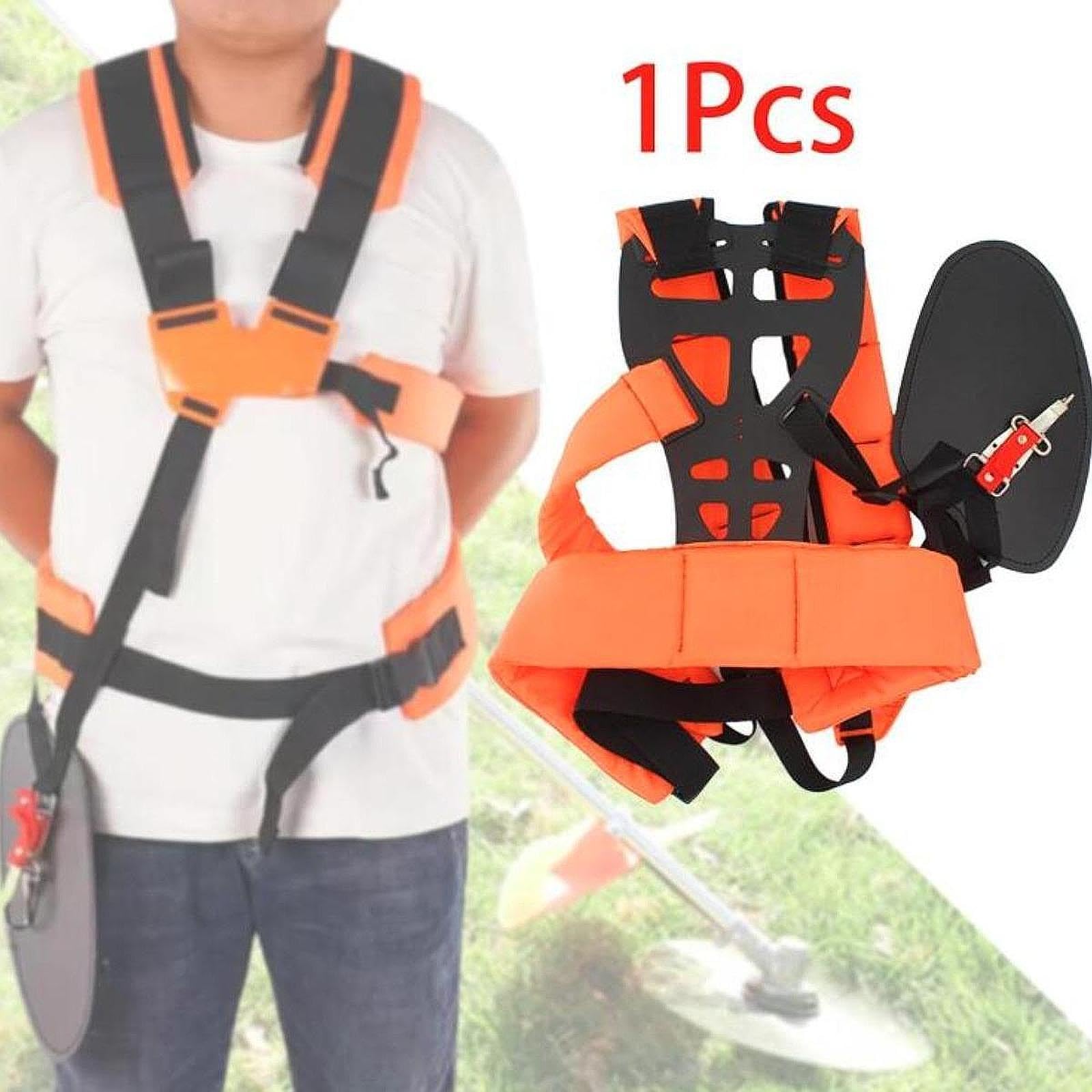 MagiDeal Imbracatura per decespugliatore Regolabile con Doppia Spalla, Comoda Cinghia per decespugliatore, soffiatore per Foglie da Giardino