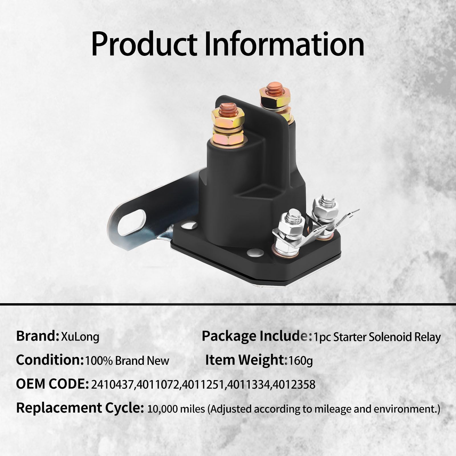 Relè solenoide per Polaris ATP 330 500/Polaris MAGNUM 330 2x4 4x4/Polaris SCRAMBLER 500/Polaris SPORTSMAN 400 600 700 800 6x6