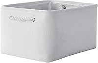 Vista 11 de TheWarmHome - Canasta de lona plegable con asas para almacenar y organizar estantes, ropa, juguetes o armario, ideal para regalo, tamaño pequeño, 12