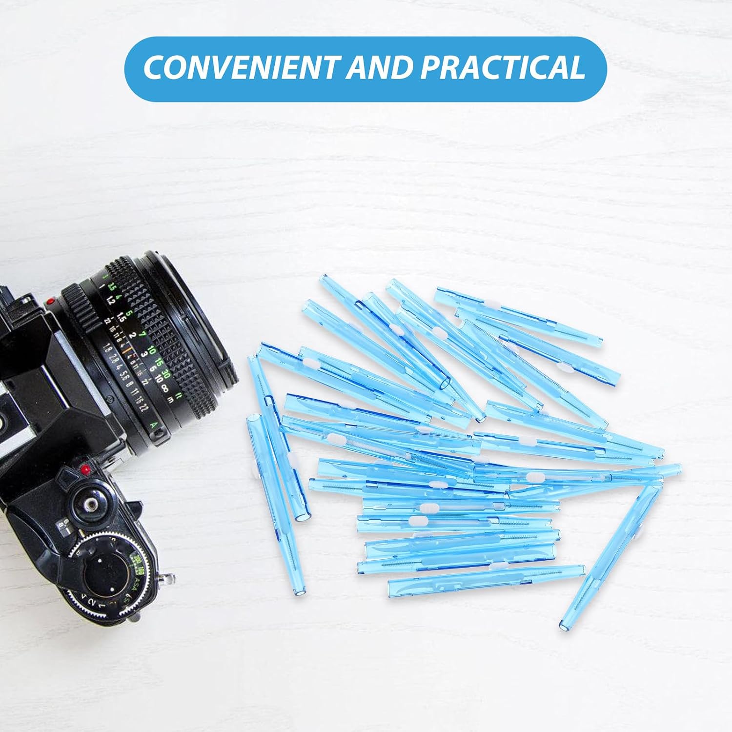 50pcs Cell Phone Cleaning Kit Mini Cleaning Remover Tools Speaker and Receiver Mini Brushes Cleaner for Headphones Tablet Computer Camera Blue