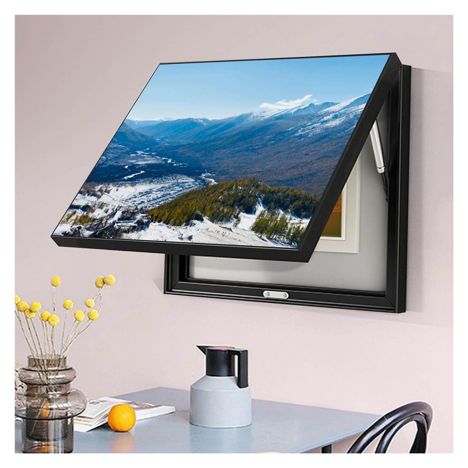 Cuadro Decorativo para Panel Eléctrico Fácil Instalación Tapa Caja Medidor de Gas Tapas Caja Medidor Eléctrico para Salones Oficina (27.56x19.69in)