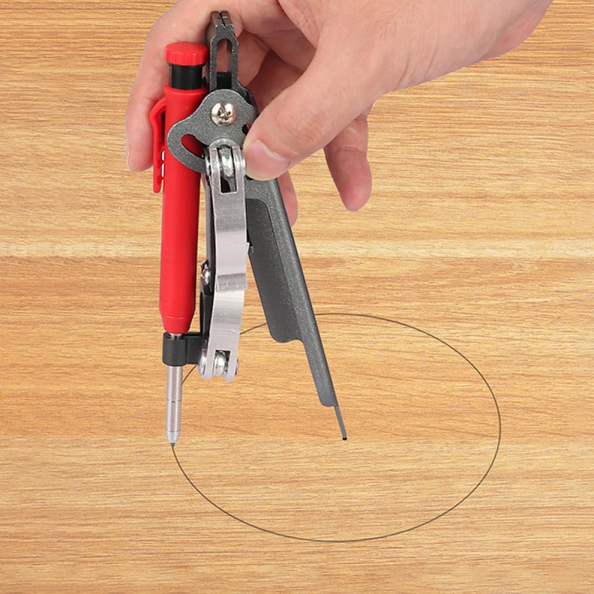 Vaguelly Multi-Function Woodworking Scriber Tool with Deep Hole Pencil Wheel Marking Gauge Contour Gauge for DIY Carpentry and Flooring Measurement