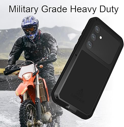 Miniatura 4 de LOVE MEI Funda para Samsung Galaxy S24 Plus, resistente al agua, militar, resistente, a prueba de golpes, polvo y suciedad, aluminio híbrido de