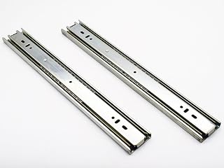 RAB Channel Stainless Steel, Ball Bearing Drawer Channel, Sliders (Code:- AXIS CHNL, Size:- 20 Inch, Finish:- Silver, Pack of 1 Set of 2 pcs)