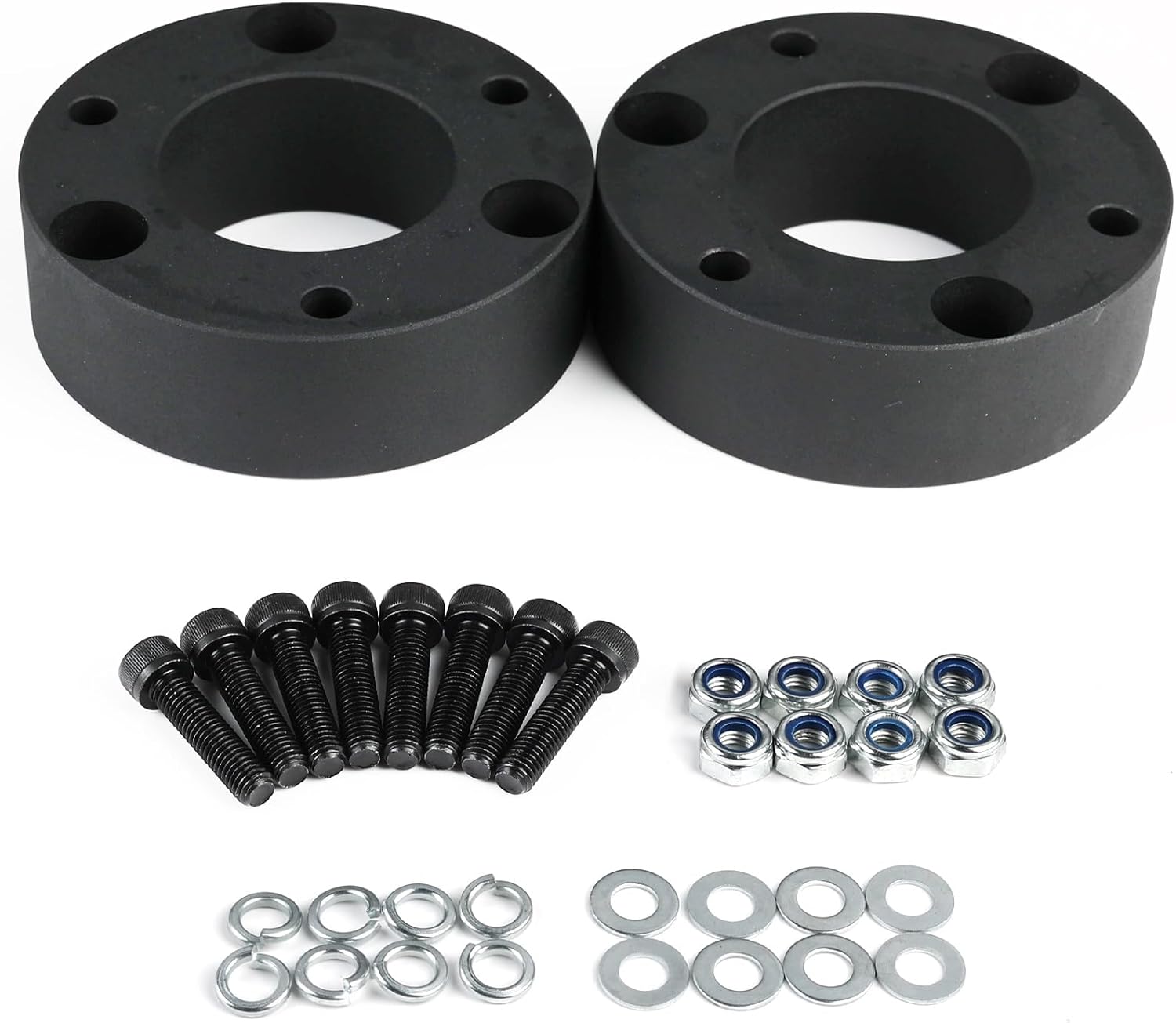 3 Inch Front Leveling Lift Kit for 2007-2019 Chevy Silverado 1500 & GMC Sierra 1500 2WD/4WD, Raise Front Suspension 3", Forged Aluminum Strut Spacers with Hardware