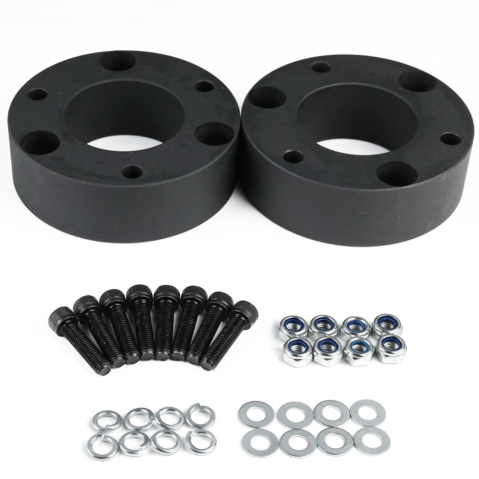 3 Inch Front Leveling Lift Kit for 2007-2019 Chevy Silverado 1500 & GMC Sierra 1500 2WD/4WD, Raise Front Suspension 3", Forged Aluminum Strut Spacers with Hardware