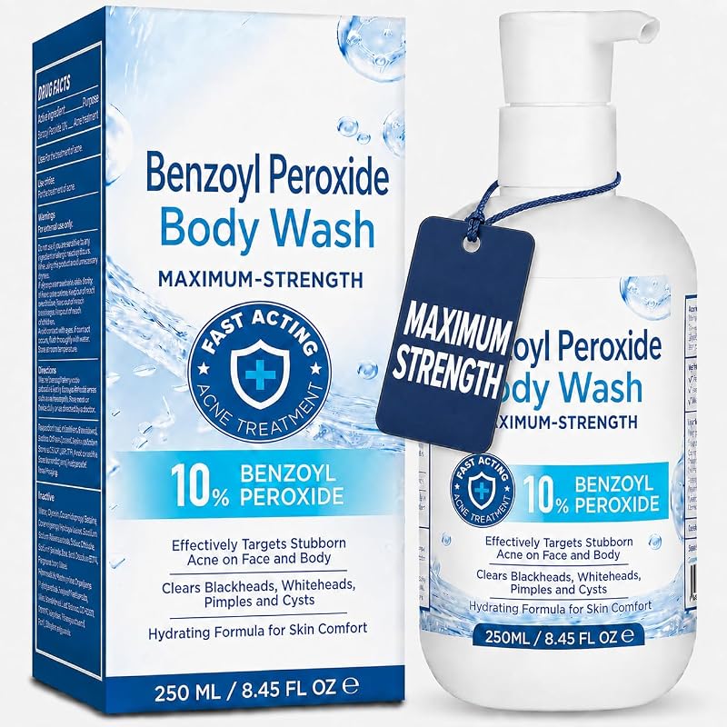 Hermon Limpador corporal com peróxido de benzoíla 10% – 250 mL