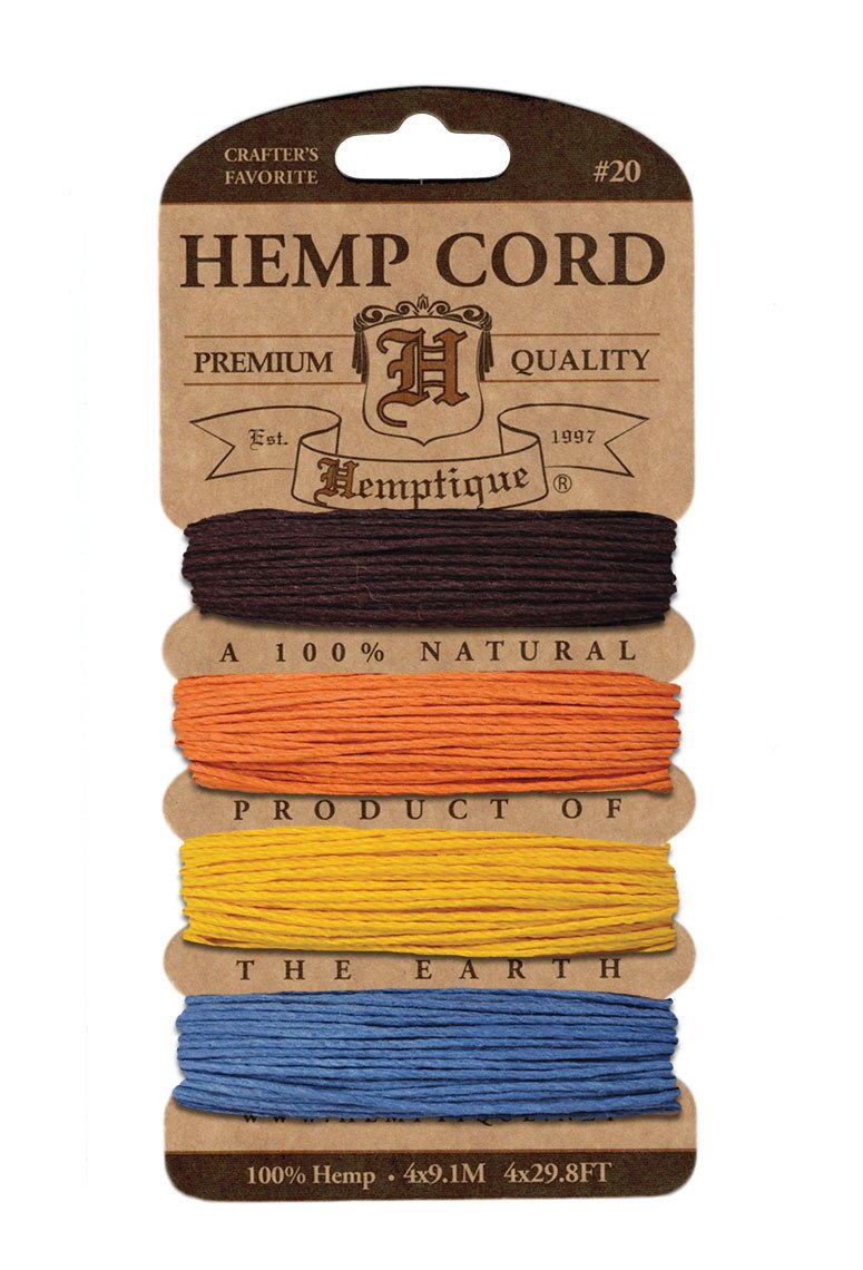 Hemptique H20-CF Hemp Cord Card 20-Camp Fire