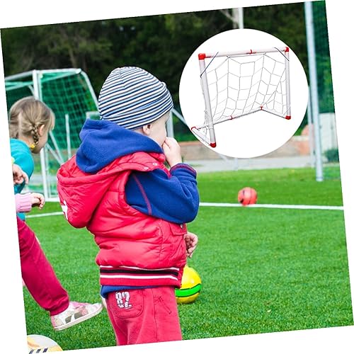 Miniatura 4 de Luxshiny Portería de fútbol portátil plegable para puerta de fútbol ligera resistente a la intemperie para jugar en interiores y exteriores,