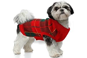 PUMYPOREITY Classic Tartan Plaid Dog Sweater: Warmth, Style, and Convenience