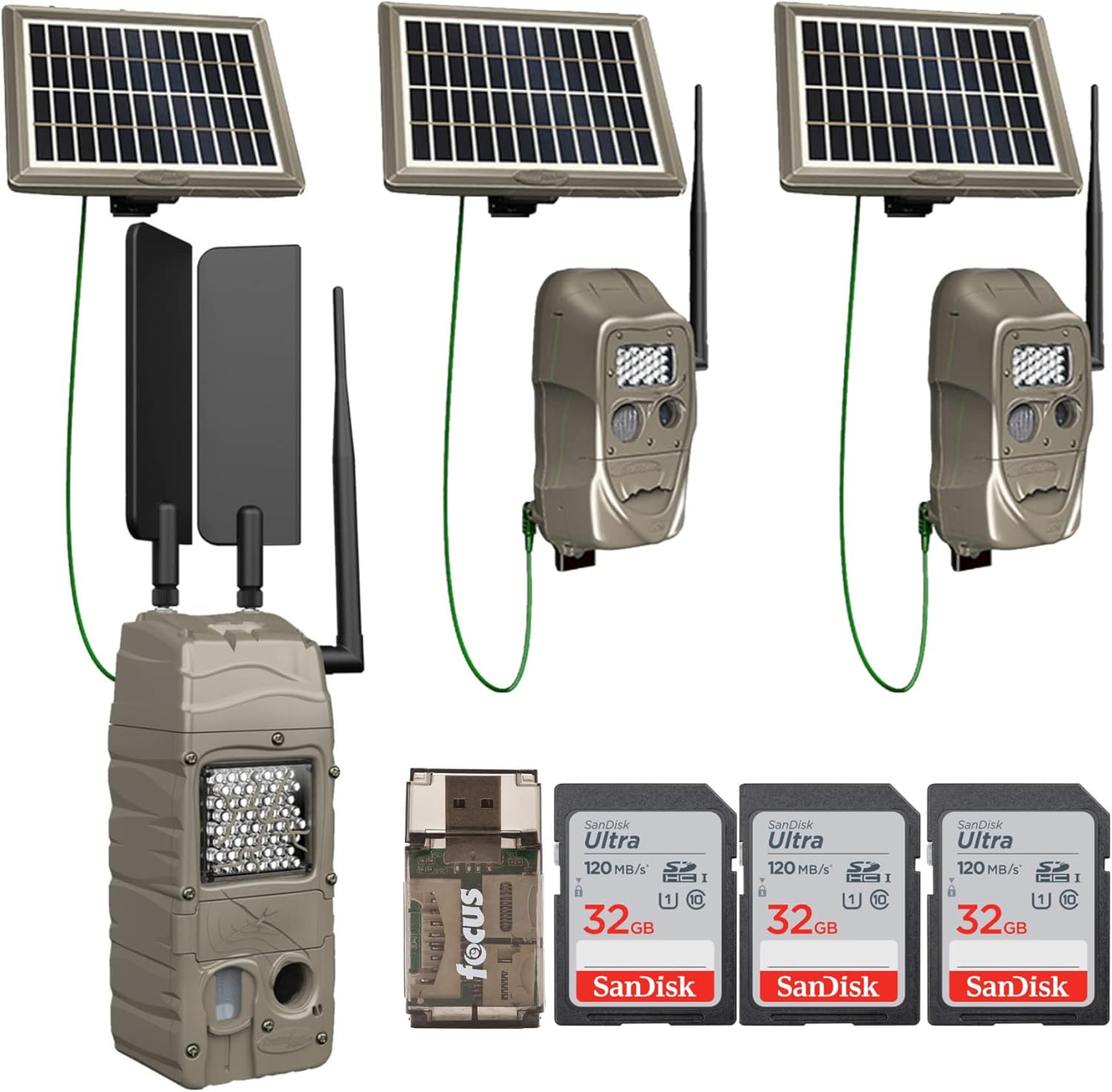 Cuddeback CuddeLink Starter Kit 2+1 (VZW) with 3 Solar