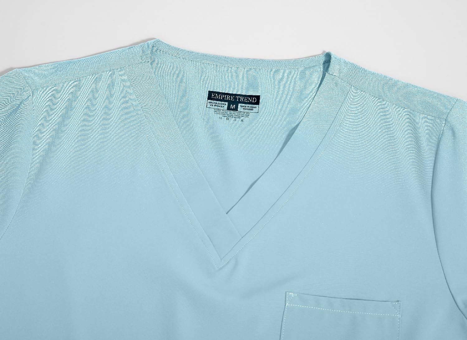 Yoweenton Town Scrubs for Women Scrub Set - Jogger Pant and Comfort Stretch V-Neck Easy Care Uniforms - Image 3