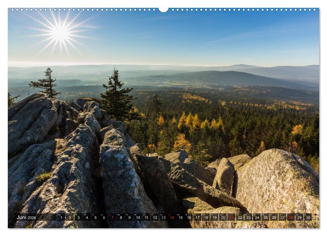 Zauberhaftes Fichtelgebirge (hochwertiger Premium Wandkalender 2026 DIN A2 quer), Kunstdruck in Hochglanz: Die schönsten Plätze im Fichtelgebirge (CALVENDO Orte)