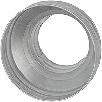 Vista 9 de Reductor de conducto redondo de 6 a 4 pulgadas - Aumentador de tubería de acero galvanizado de ajuste macho - Acoplamiento para sistemas