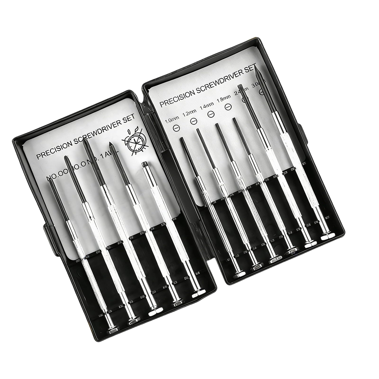 Kaccde 11 Piece Set Multifunctional Screwdriver Set For Watches Glasses Phones Laptops Durability Steel Construction Ergonomic Grip Multifunctional