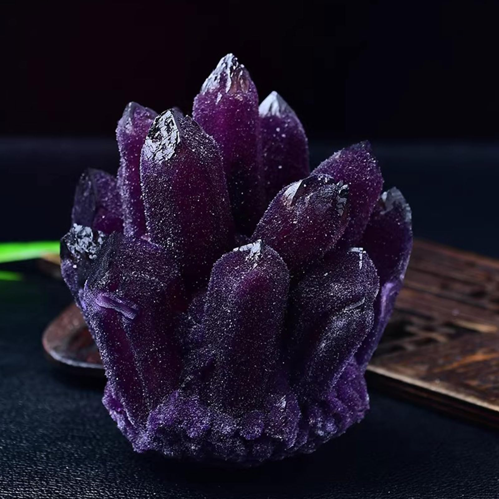 Cluster di Ametista Naturale Geode di Cristalli Viola dall'Uruguay Esemplare di Pietra preziosa Grezza per bilanciamento dei Chakra, Stregoneria e Decorazione,200~300g